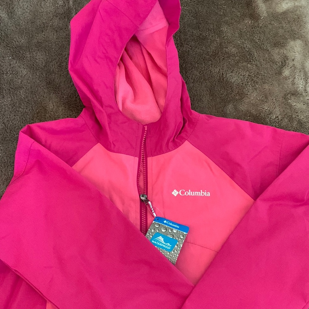 Girls Pink Columbia light jacket